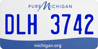 MI license plate DLH3742