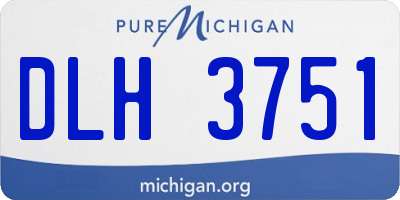 MI license plate DLH3751