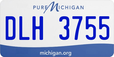 MI license plate DLH3755