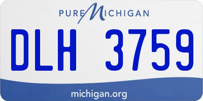 MI license plate DLH3759