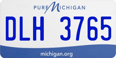 MI license plate DLH3765