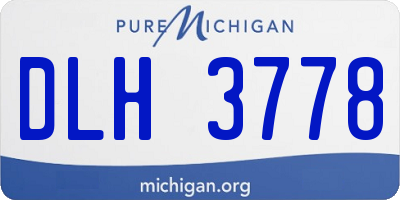 MI license plate DLH3778