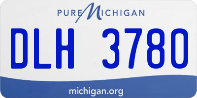 MI license plate DLH3780