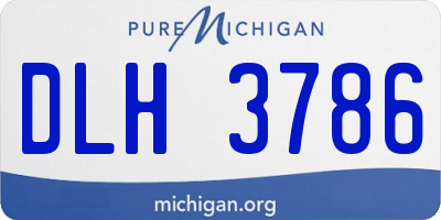 MI license plate DLH3786