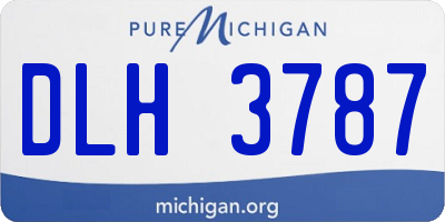 MI license plate DLH3787