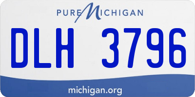 MI license plate DLH3796