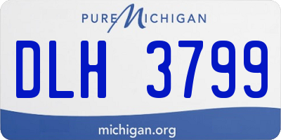 MI license plate DLH3799