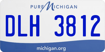 MI license plate DLH3812