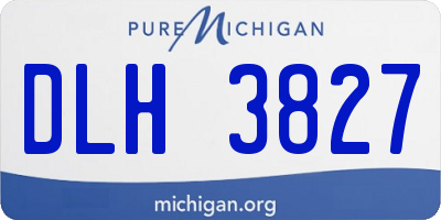 MI license plate DLH3827