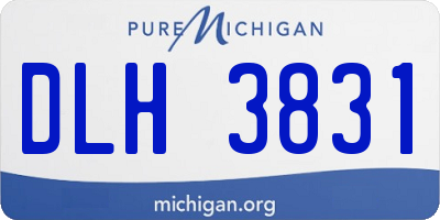 MI license plate DLH3831