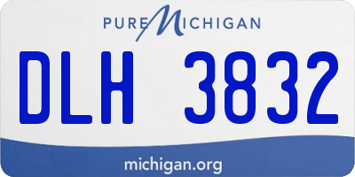 MI license plate DLH3832