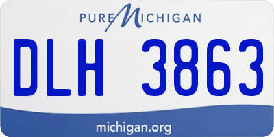 MI license plate DLH3863