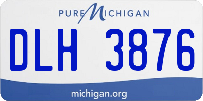 MI license plate DLH3876
