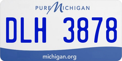 MI license plate DLH3878