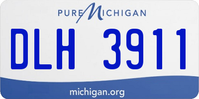 MI license plate DLH3911