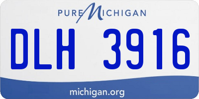 MI license plate DLH3916