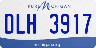 MI license plate DLH3917
