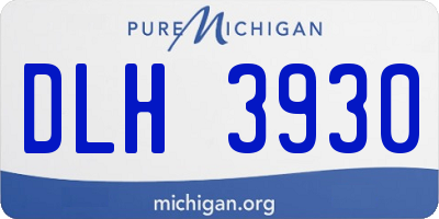 MI license plate DLH3930