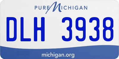MI license plate DLH3938