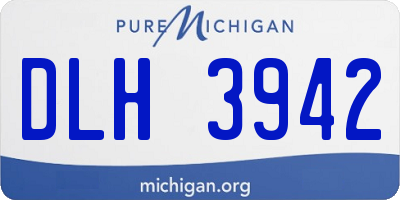 MI license plate DLH3942