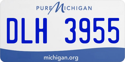 MI license plate DLH3955