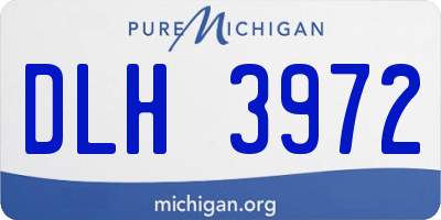 MI license plate DLH3972