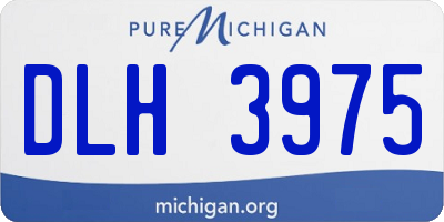MI license plate DLH3975
