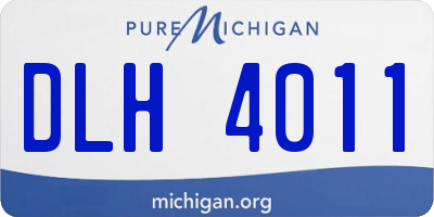 MI license plate DLH4011
