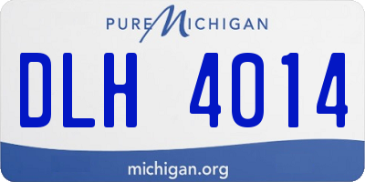 MI license plate DLH4014