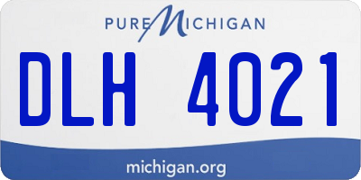 MI license plate DLH4021