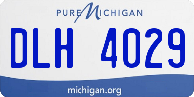 MI license plate DLH4029