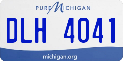 MI license plate DLH4041