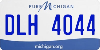 MI license plate DLH4044