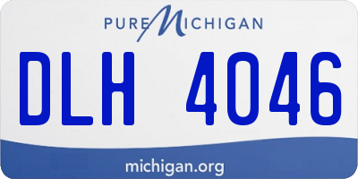 MI license plate DLH4046