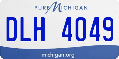 MI license plate DLH4049