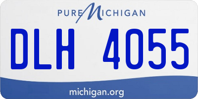 MI license plate DLH4055