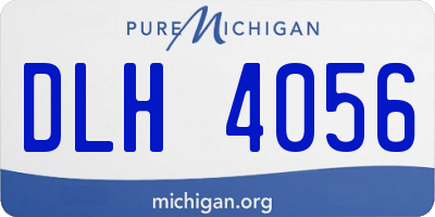 MI license plate DLH4056