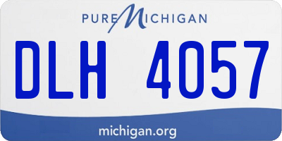 MI license plate DLH4057
