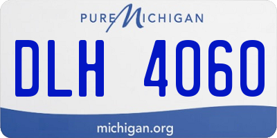 MI license plate DLH4060