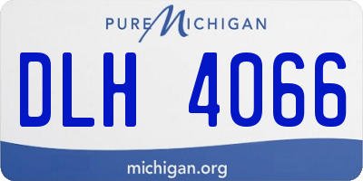 MI license plate DLH4066