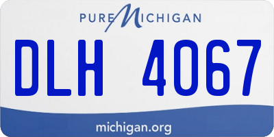 MI license plate DLH4067