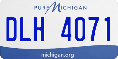 MI license plate DLH4071