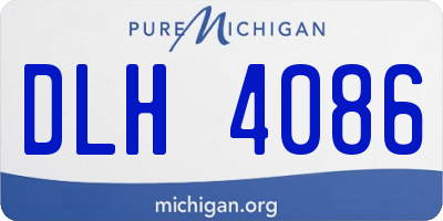 MI license plate DLH4086