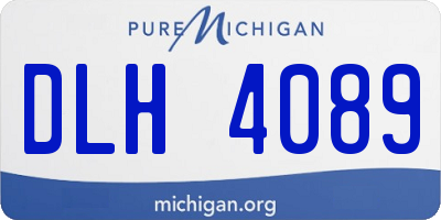 MI license plate DLH4089
