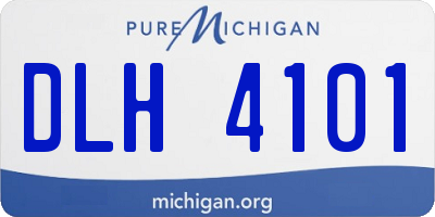 MI license plate DLH4101