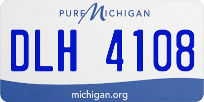 MI license plate DLH4108