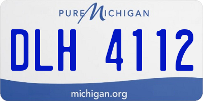MI license plate DLH4112