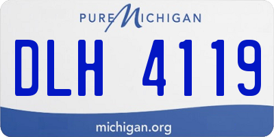 MI license plate DLH4119