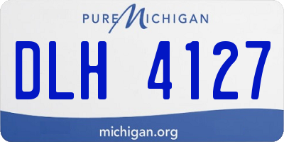 MI license plate DLH4127