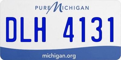 MI license plate DLH4131